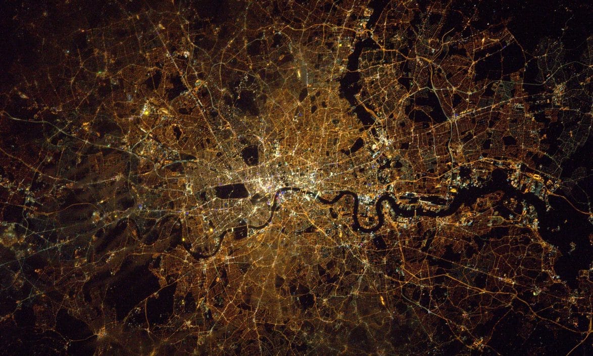 Tim Peake’s photo of London from the ISS