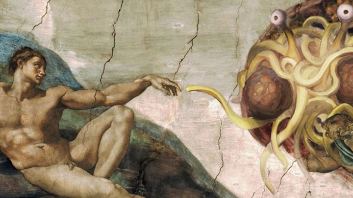 Church of the Flying Spaghetti Monster marries first couple