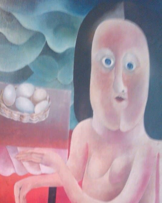 This artwork looks like David Cameron with no clothes