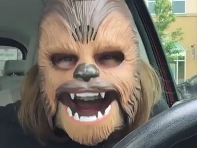 Chewbacca mask video mum breaks internet