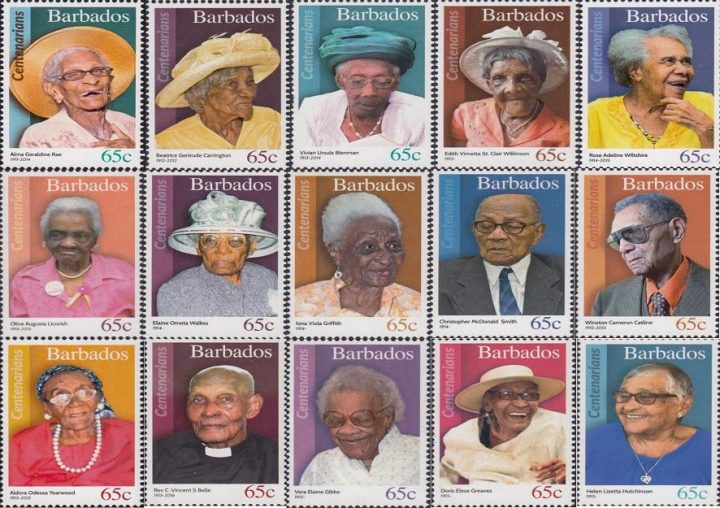 In Barbados, if you reach 100 they make a stamp in your honour