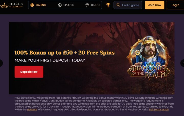 Dukes casino review 4 Dukes casino bonus offer