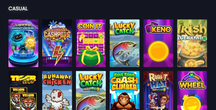 Conquer casino review 4 A vibrant image showcasing popular online slot games available at conquer casino, including themes like lucky catch, keno, and cashpot, highlighting a diverse gaming experience.
