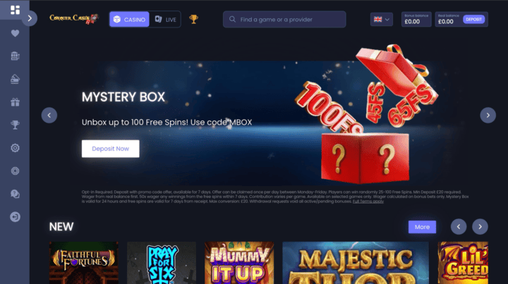 Conquer casino review 2 Conquer casino review promotional banner with vibrant graphics and bonus offers.