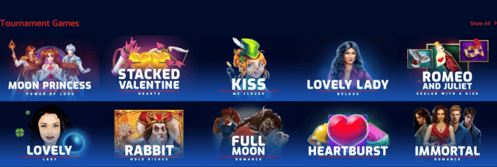 Grab your all british casino free spins bonus 3 An image showcasing various online casino slot games, including moon princess, stacked valentine, kiss, lovely lady, romeo and juliet, and others, promoting free spins bonuses for uk players.